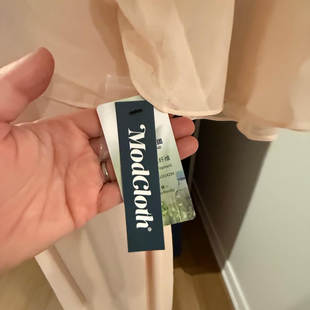 NEW - Modcloth Cream Maxi Dress - Picture 8 of 13